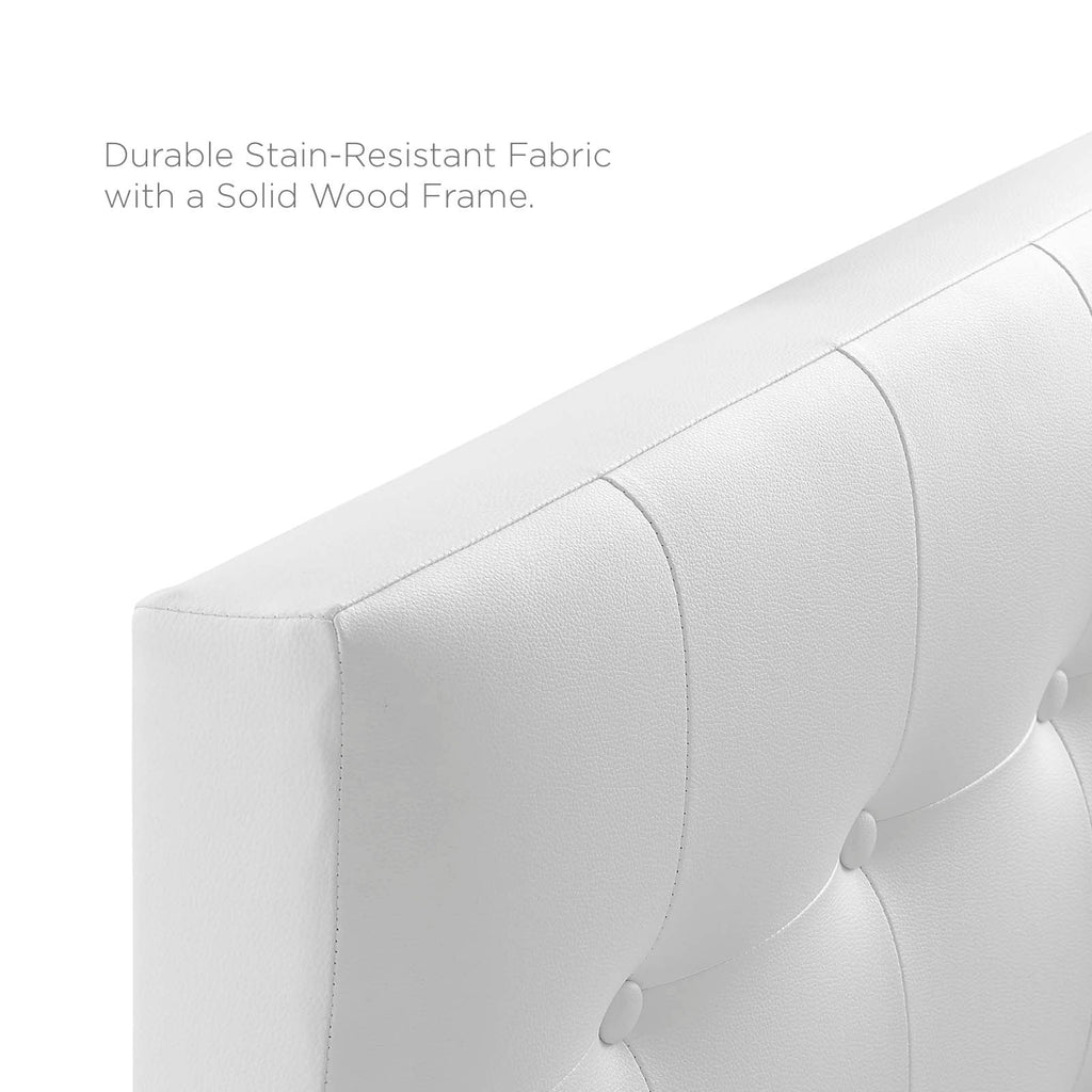 Emily Upholstered Vinyl Twin Headboard by Modway