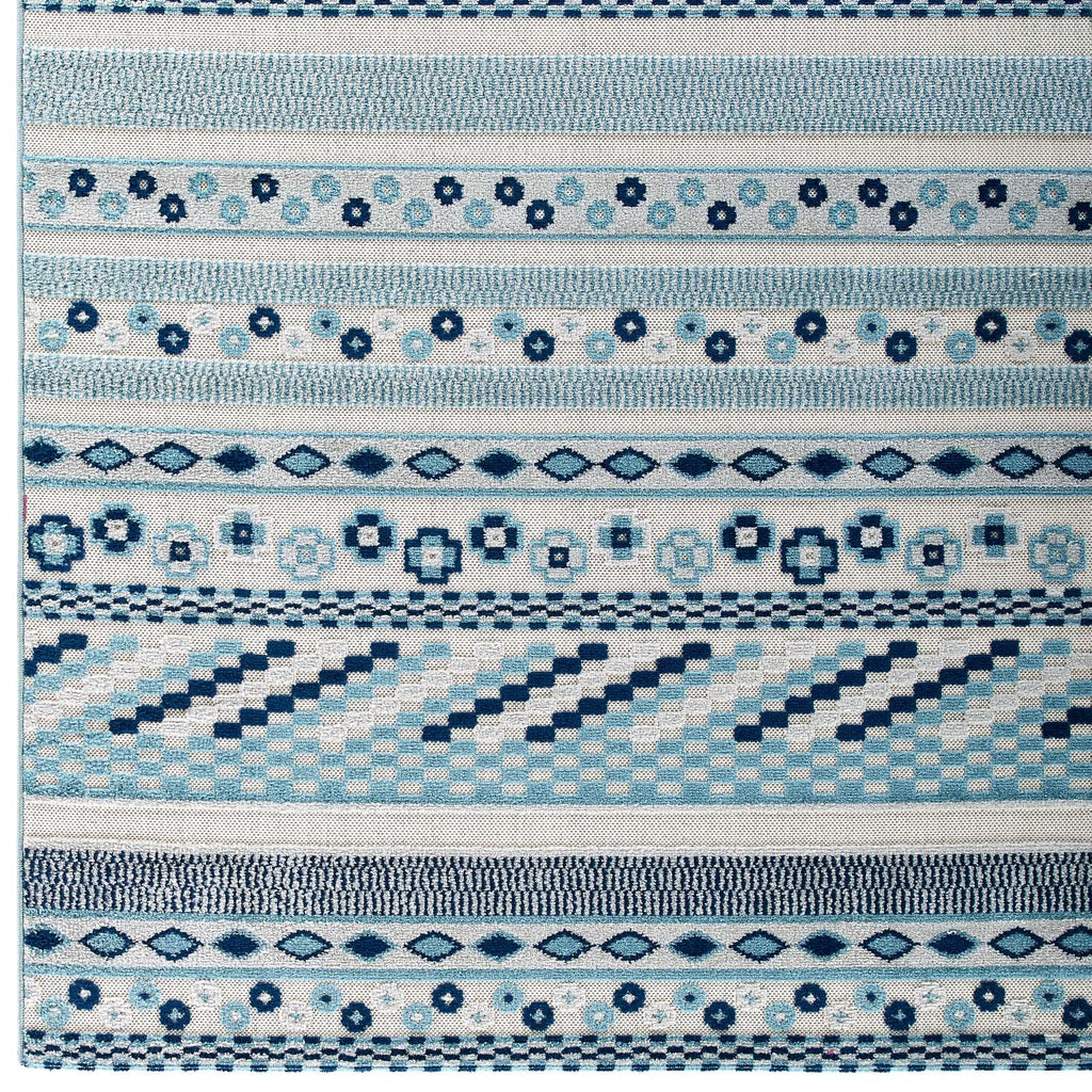 Reflect Cadhla Vintage Abstract Geometric Lattice 8x10 Indoor and Outdoor Area Rug by Modway