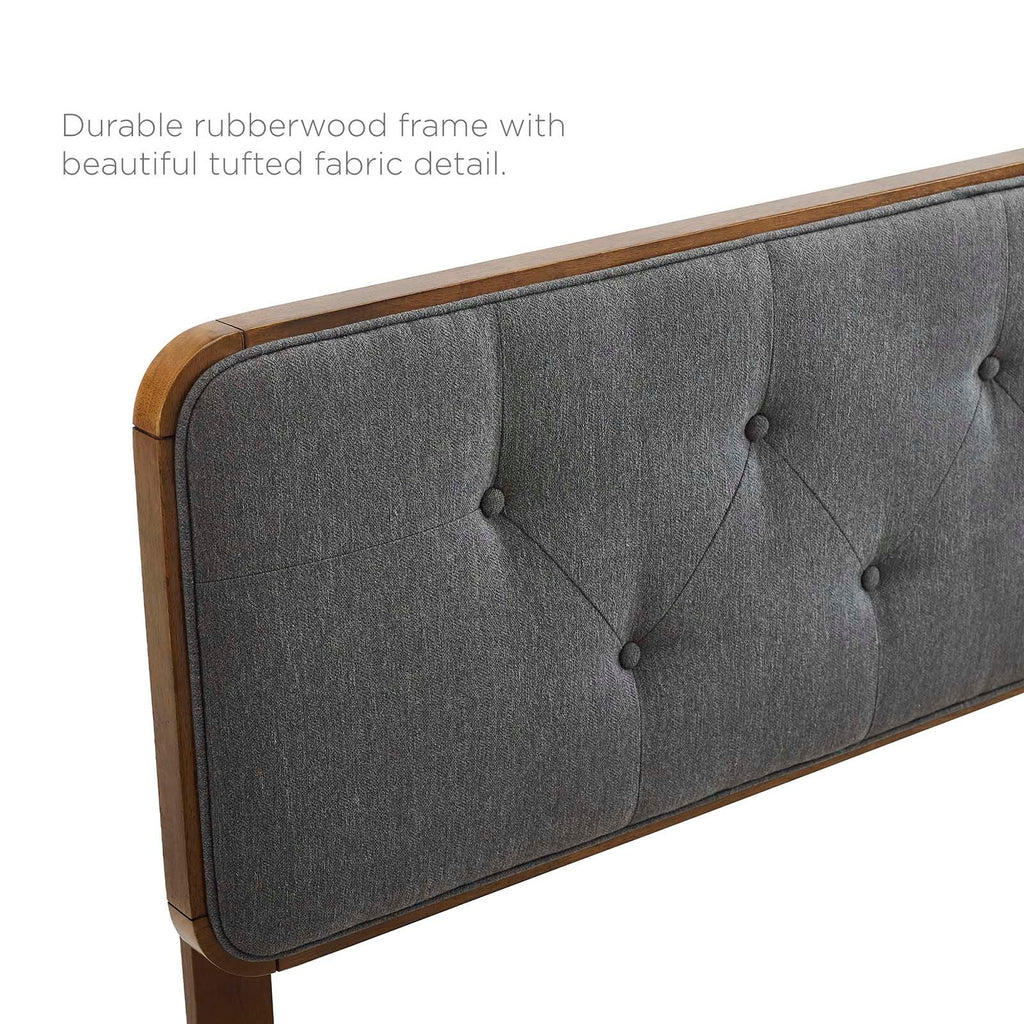 Collins Tufted Fabric and Wood Queen Headboard by Modway