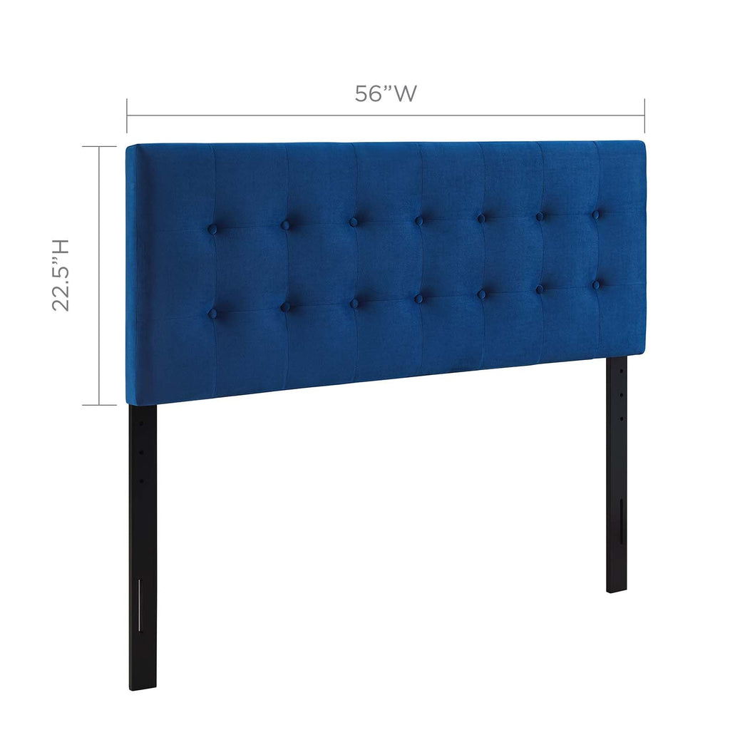 Emily Biscuit Tufted Performance Velvet Full Headboard by Modway