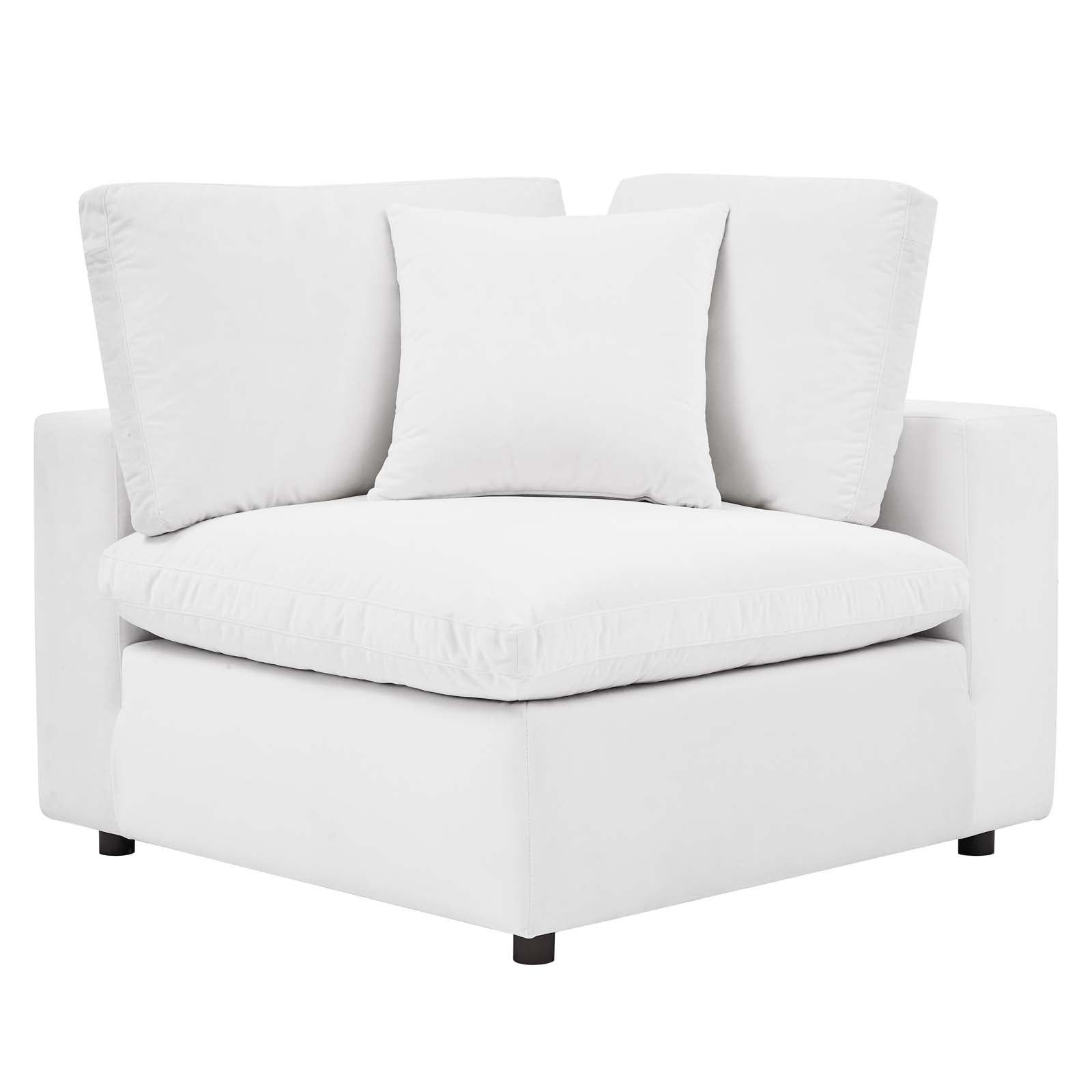 Commix Down Filled Overstuffed Performance Velvet 3-Seater Sofa by Modway