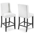 Baron Faux Leather Counter Stool Set of 2 by Modway