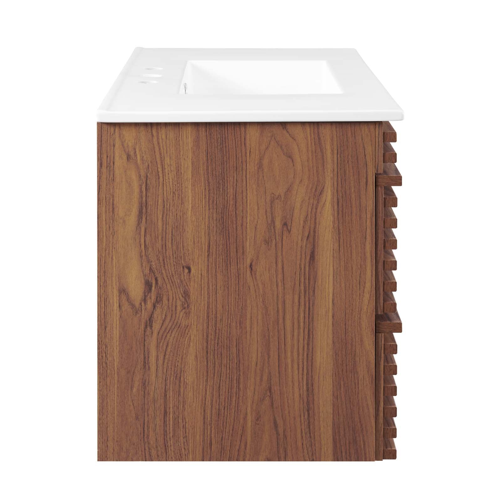 Render 36" Wall-Mount Bathroom Vanity by Modway