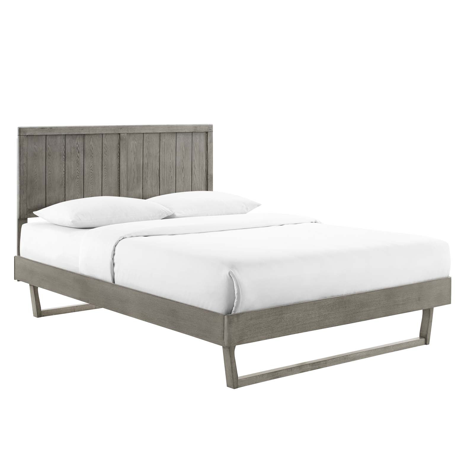 Alana Wood King Platform Bed With Angular Frame by Modway