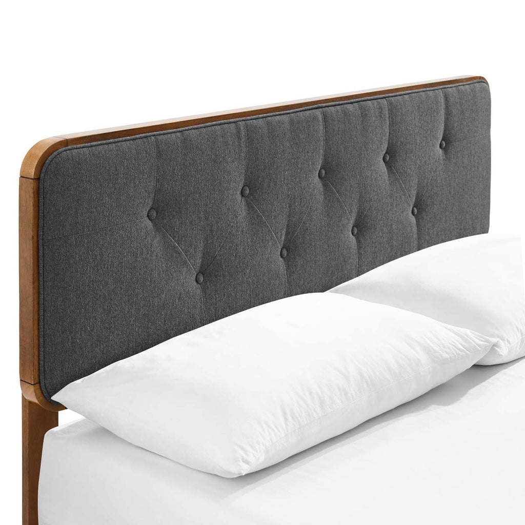 Bridgette Wood Queen Platform Bed With Splayed Legs by Modway