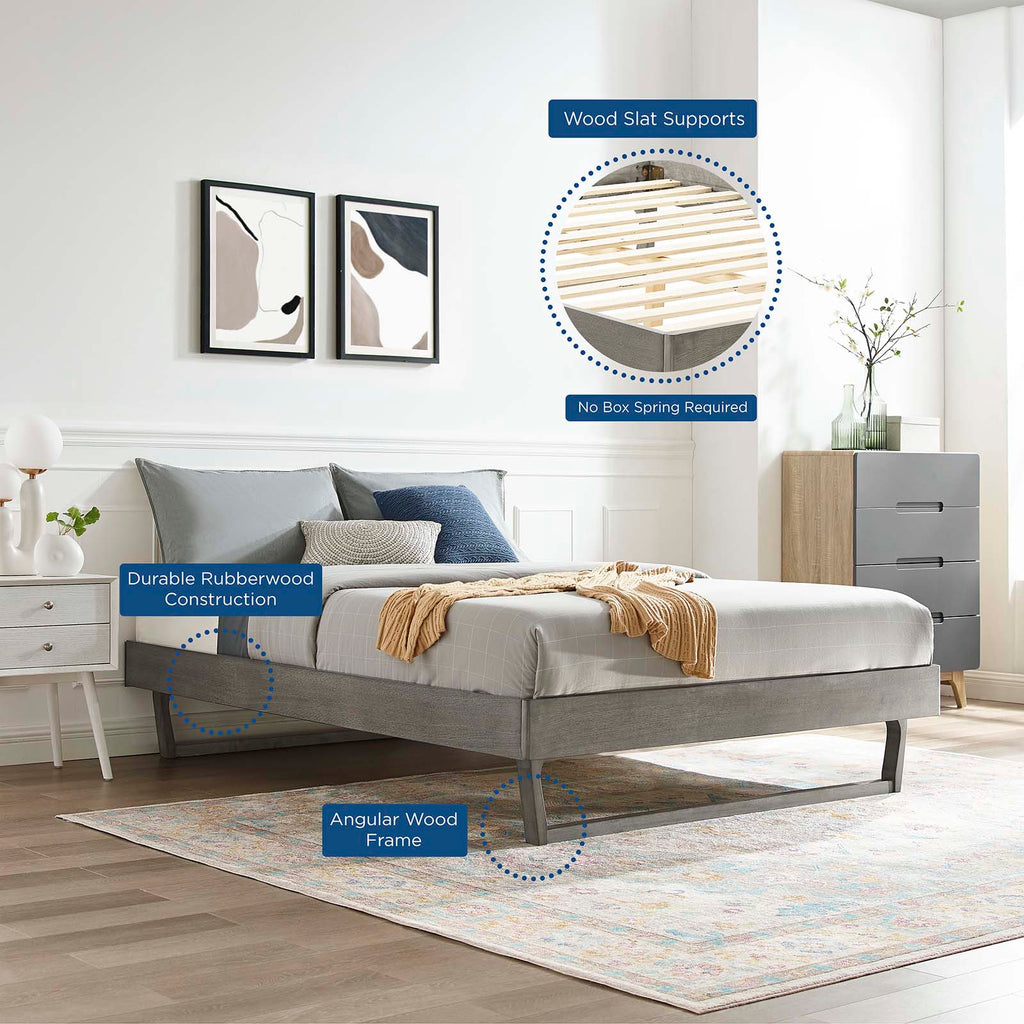 Billie Wood Queen Platform Bed Frame by Modway