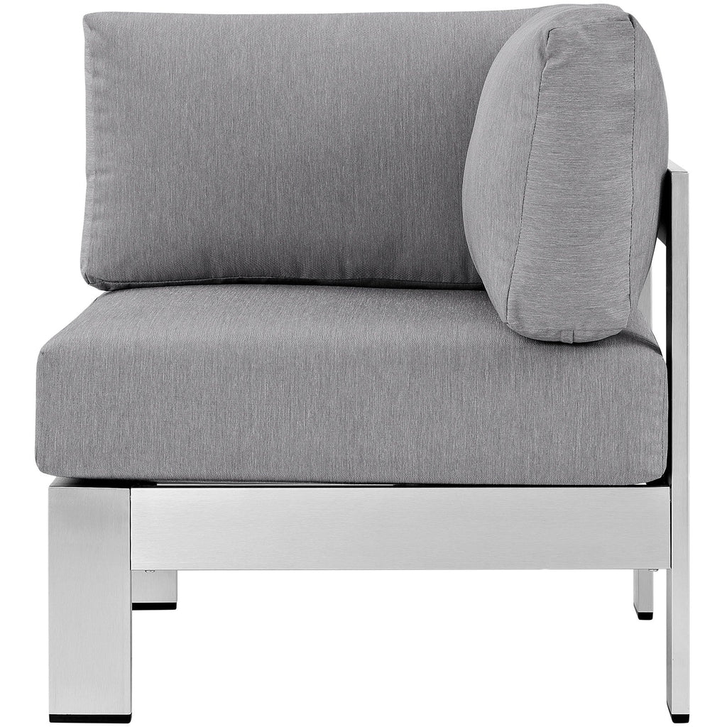 Shore Outdoor Patio Aluminum Corner Sofa by Modway