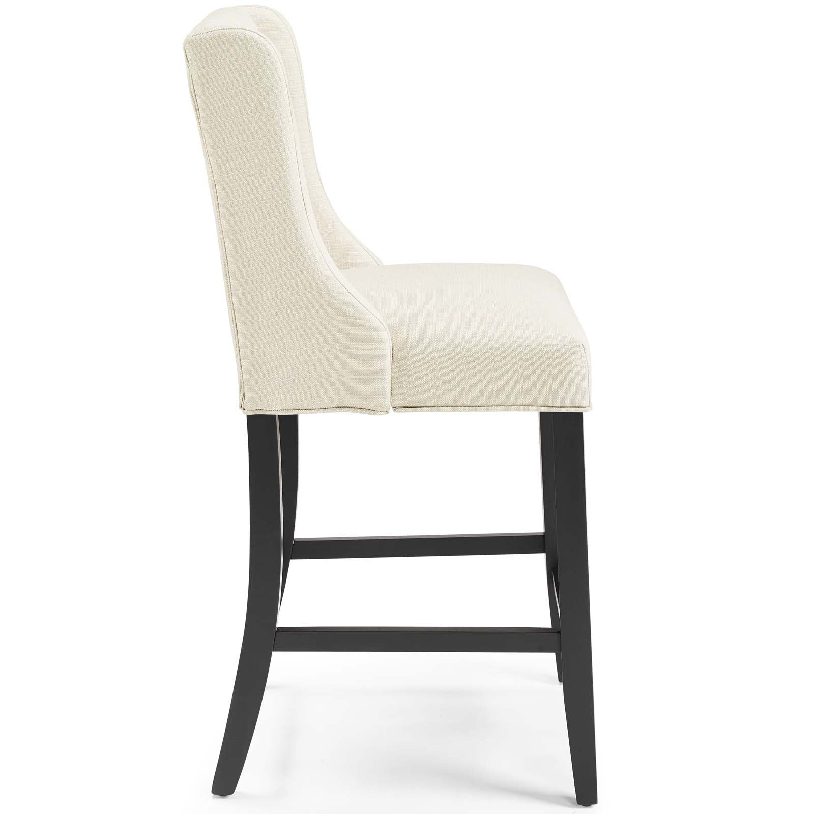 Baronet Upholstered Fabric Counter Bar Stool Set of 2 by Modway