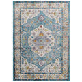 Success Anisah Distressed Floral Vintage Medallion 4x6 Area Rug by Modway