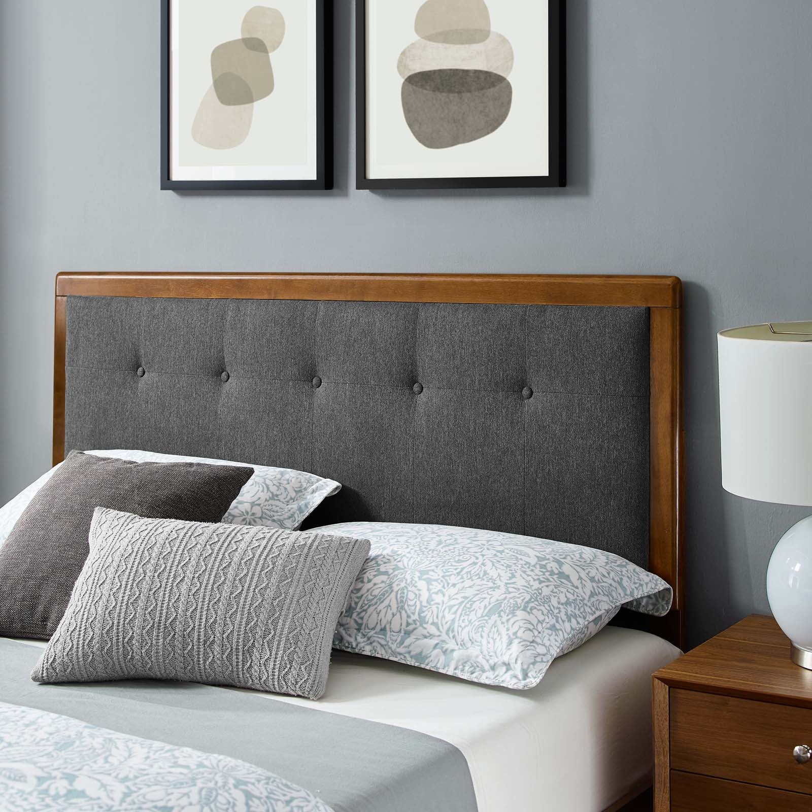 Willow Wood King Platform Bed With Splayed Legs by Modway