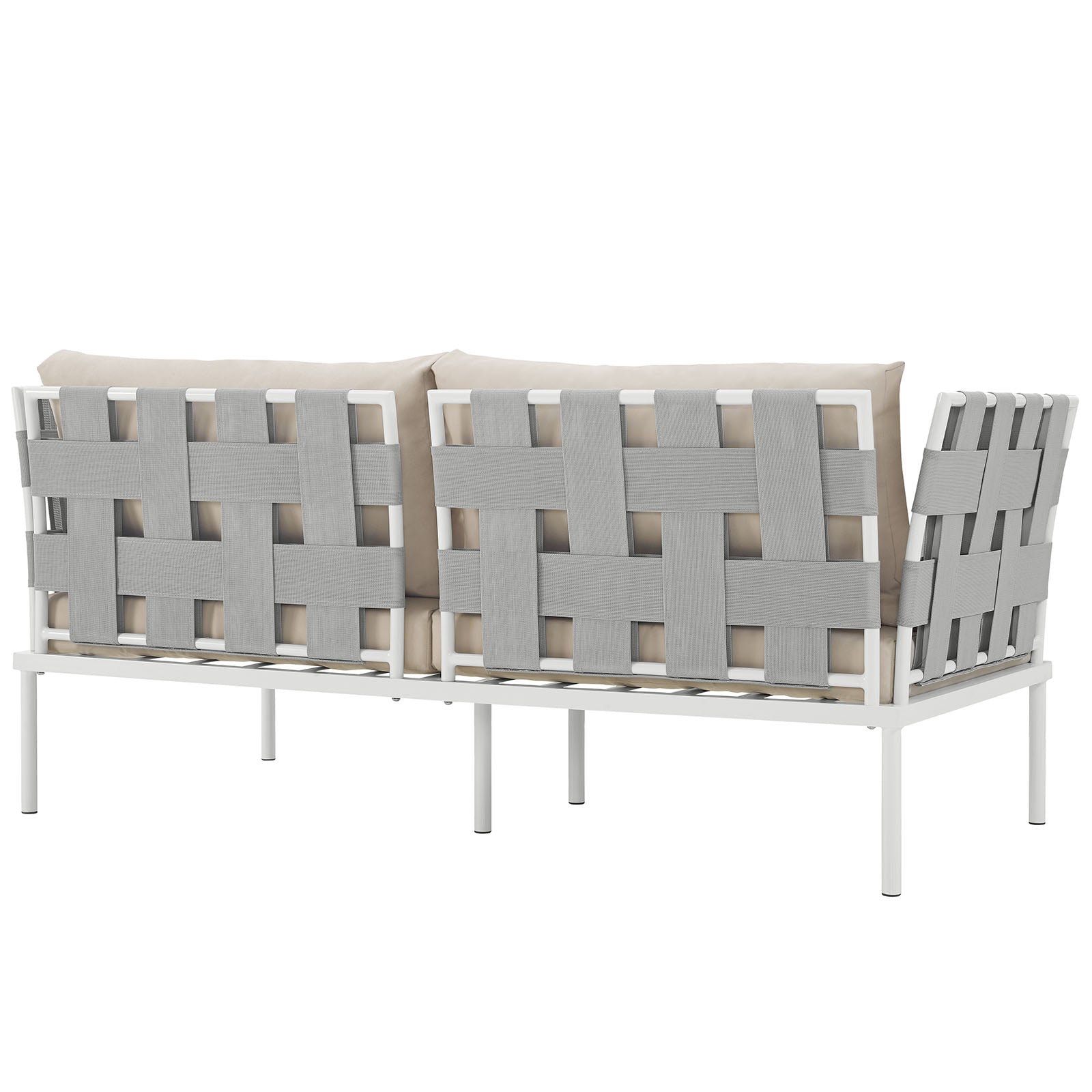 Harmony Outdoor Patio Aluminum Loveseat by Modway