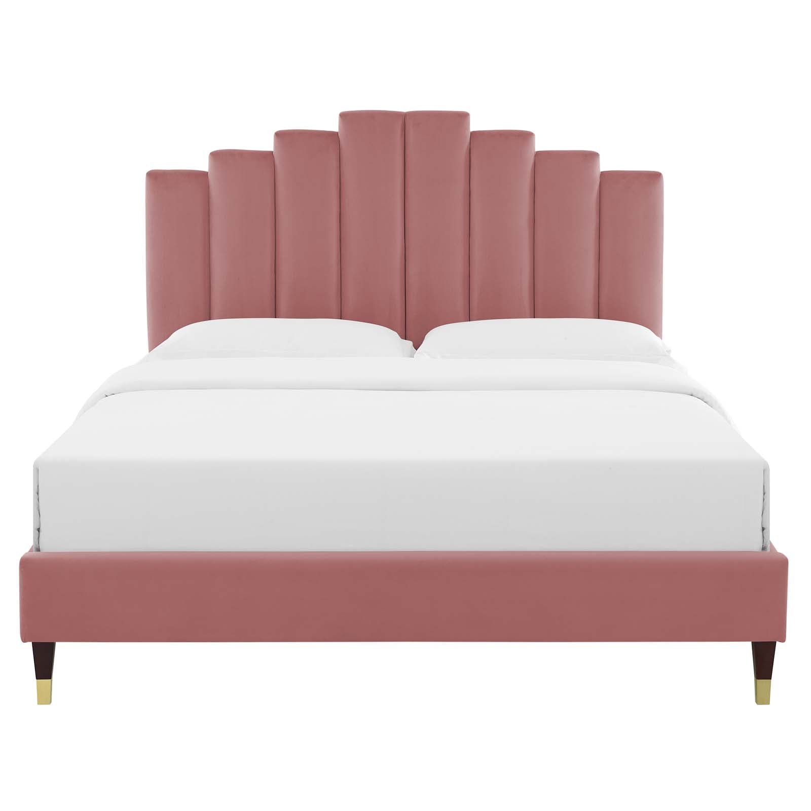 Elise Performance Velvet Twin Platform Bed by Modway