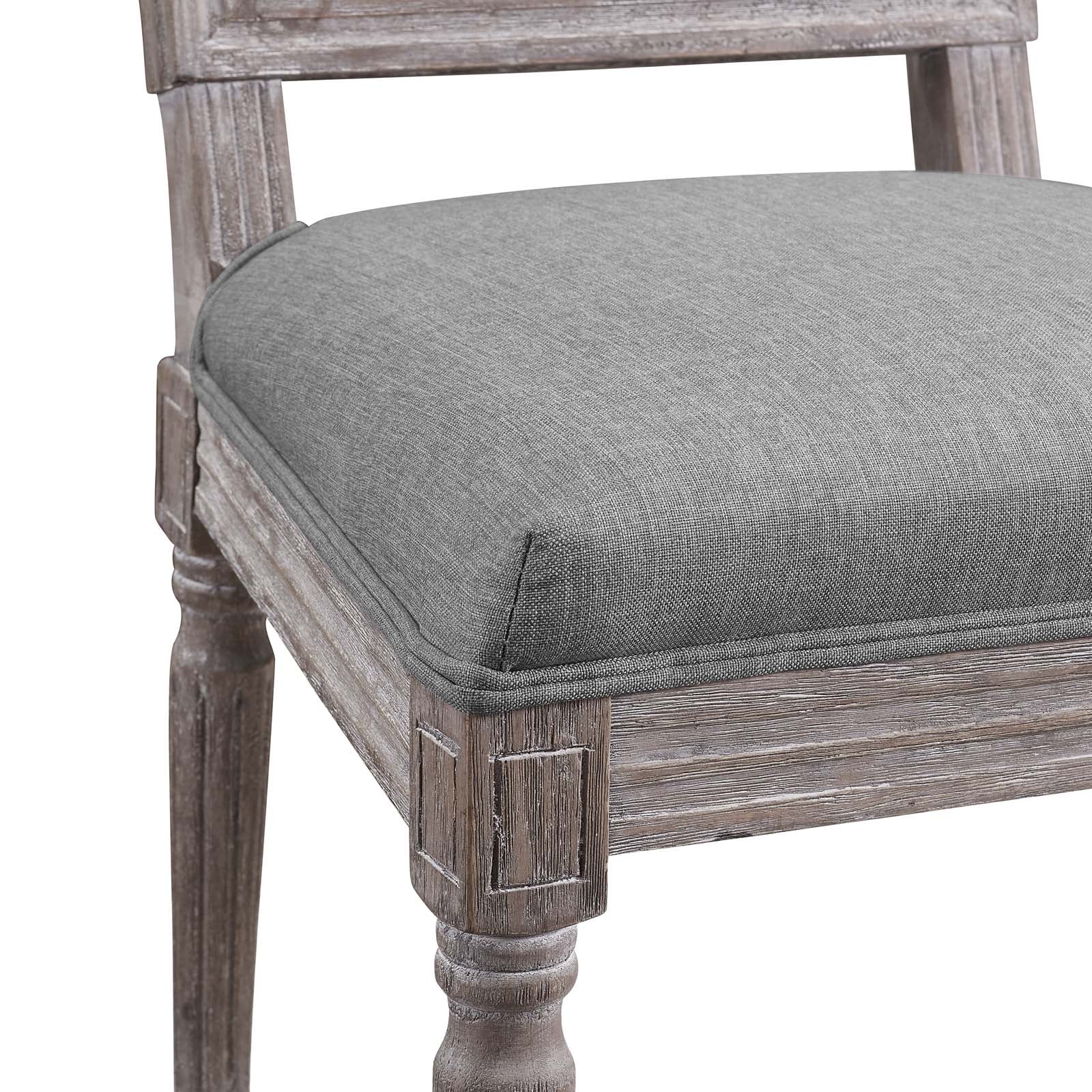 Court Upholstered Fabric Dining Side Chair Set of 2 by Modway