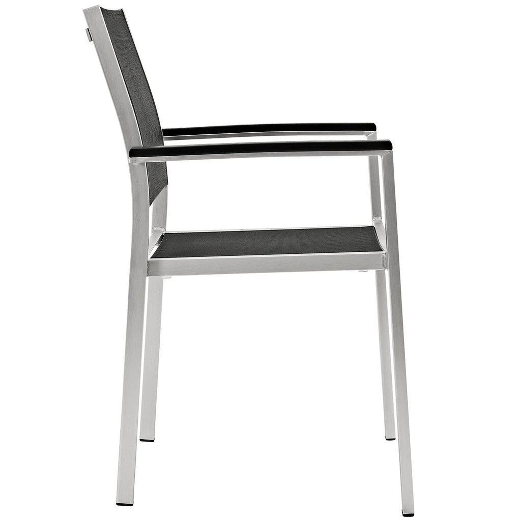 Shore Outdoor Patio Aluminum Dining Chair Set of 2 by Modway