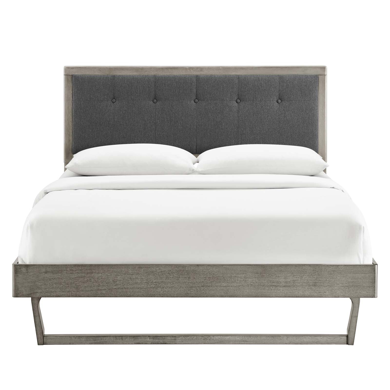 Willow Wood Queen Platform Bed With Angular Frame by Modway