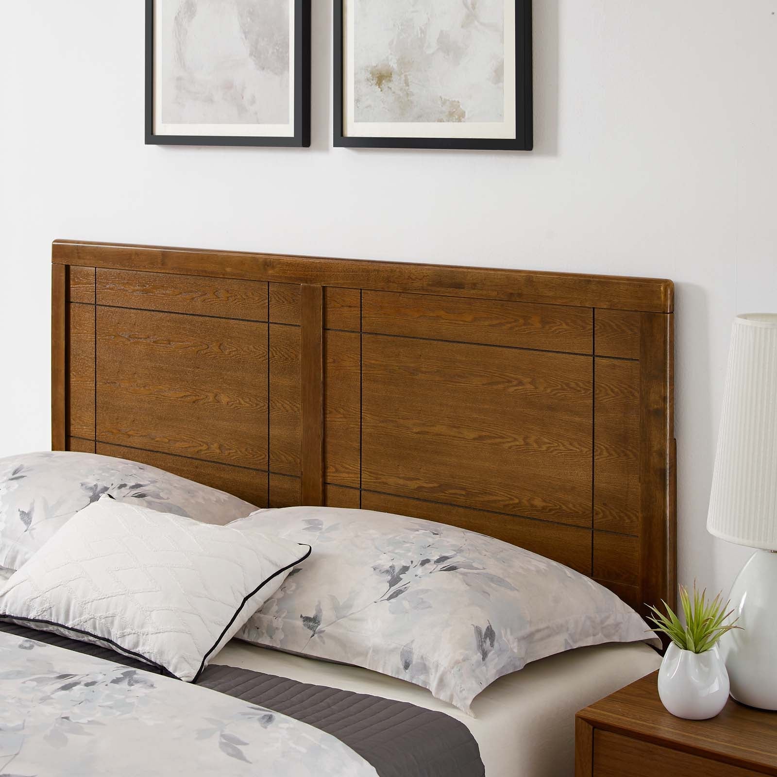 Marlee Wood King Platform Bed With Splayed Legs by Modway