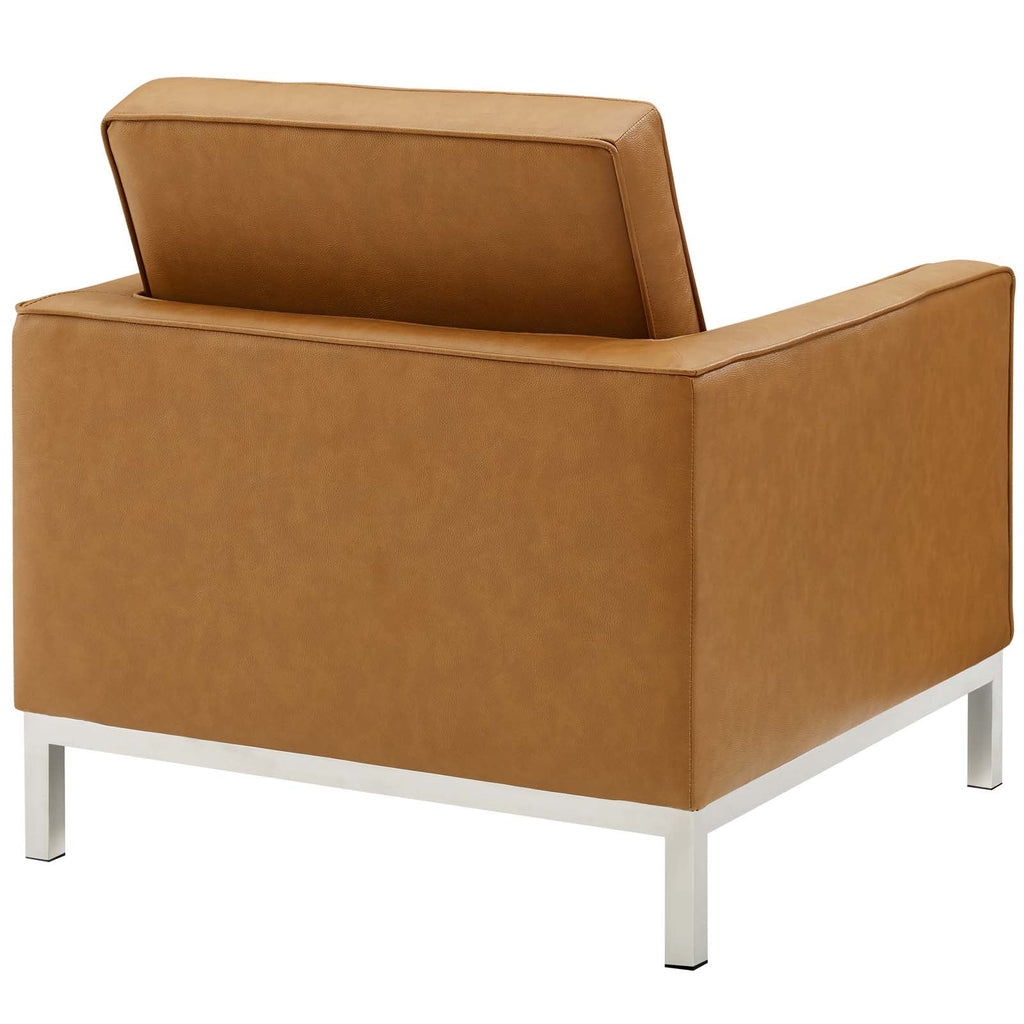 Loft 3 Piece Tufted Upholstered Faux Leather Set by Modway