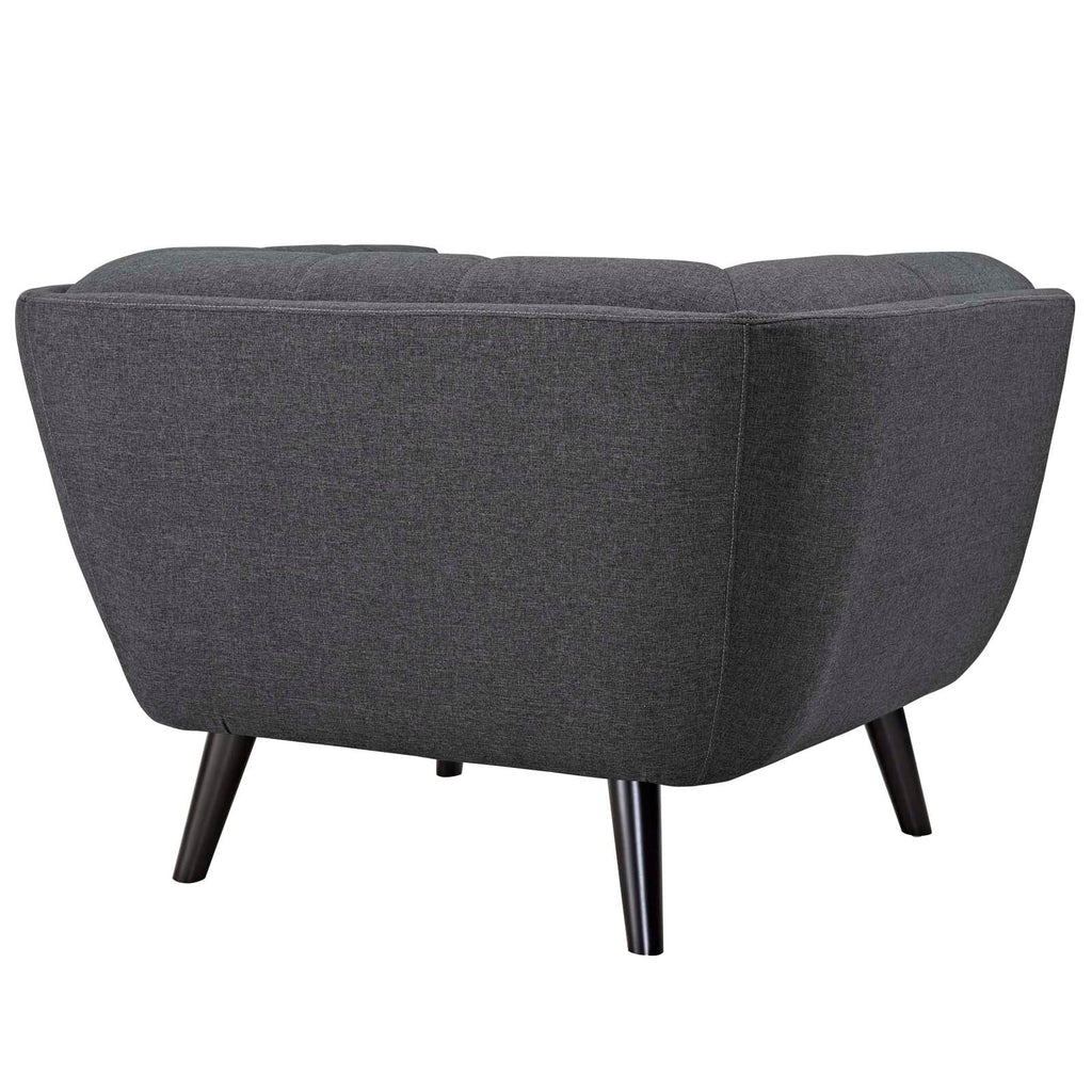 Bestow 3 Piece Upholstered Fabric Sofa and Armchair Set by Modway
