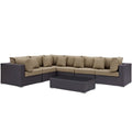 Convene 7 Piece Outdoor Patio Sectional Set by Modway
