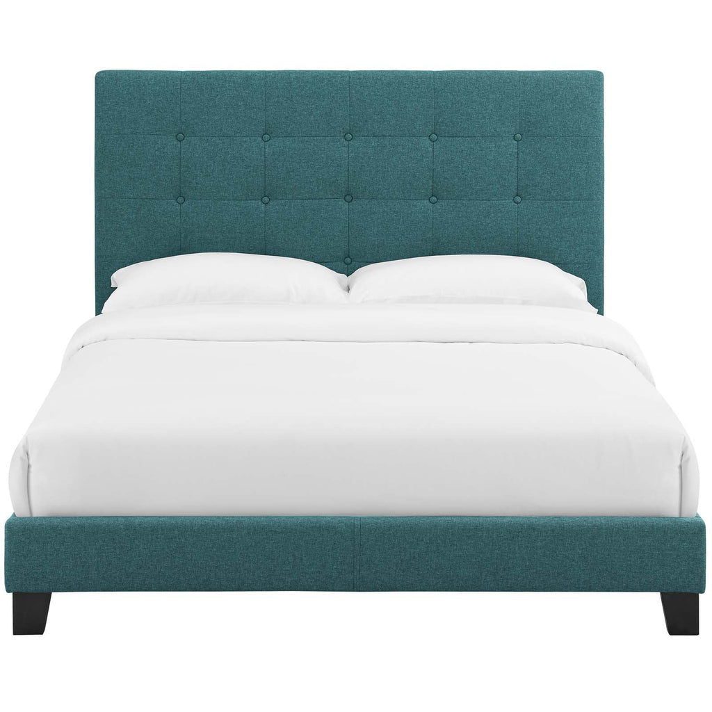 Melanie Tufted Button Upholstered Fabric Twin Platform Bed by Modway