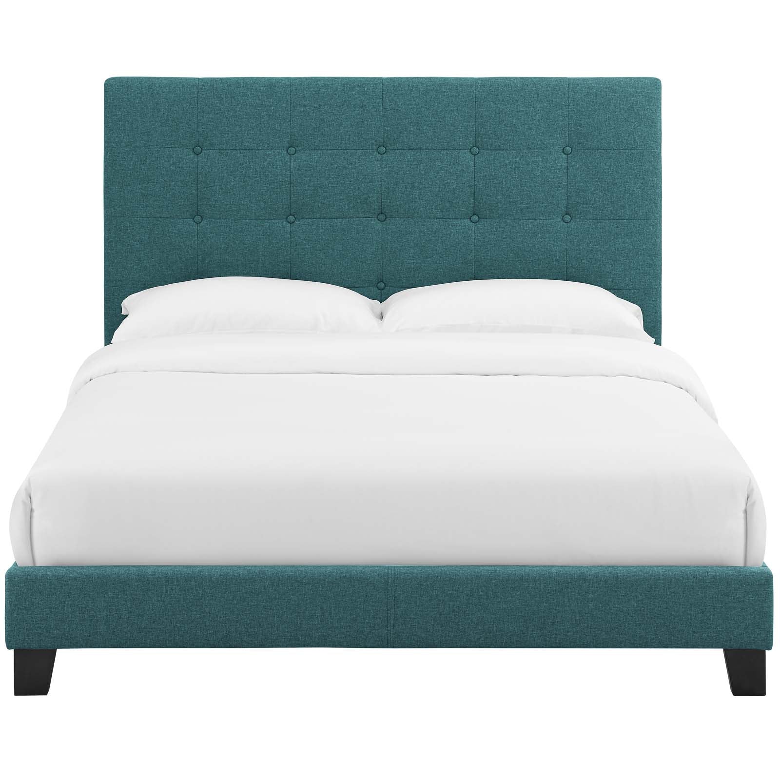 Melanie Tufted Button Upholstered Fabric Twin Platform Bed by Modway