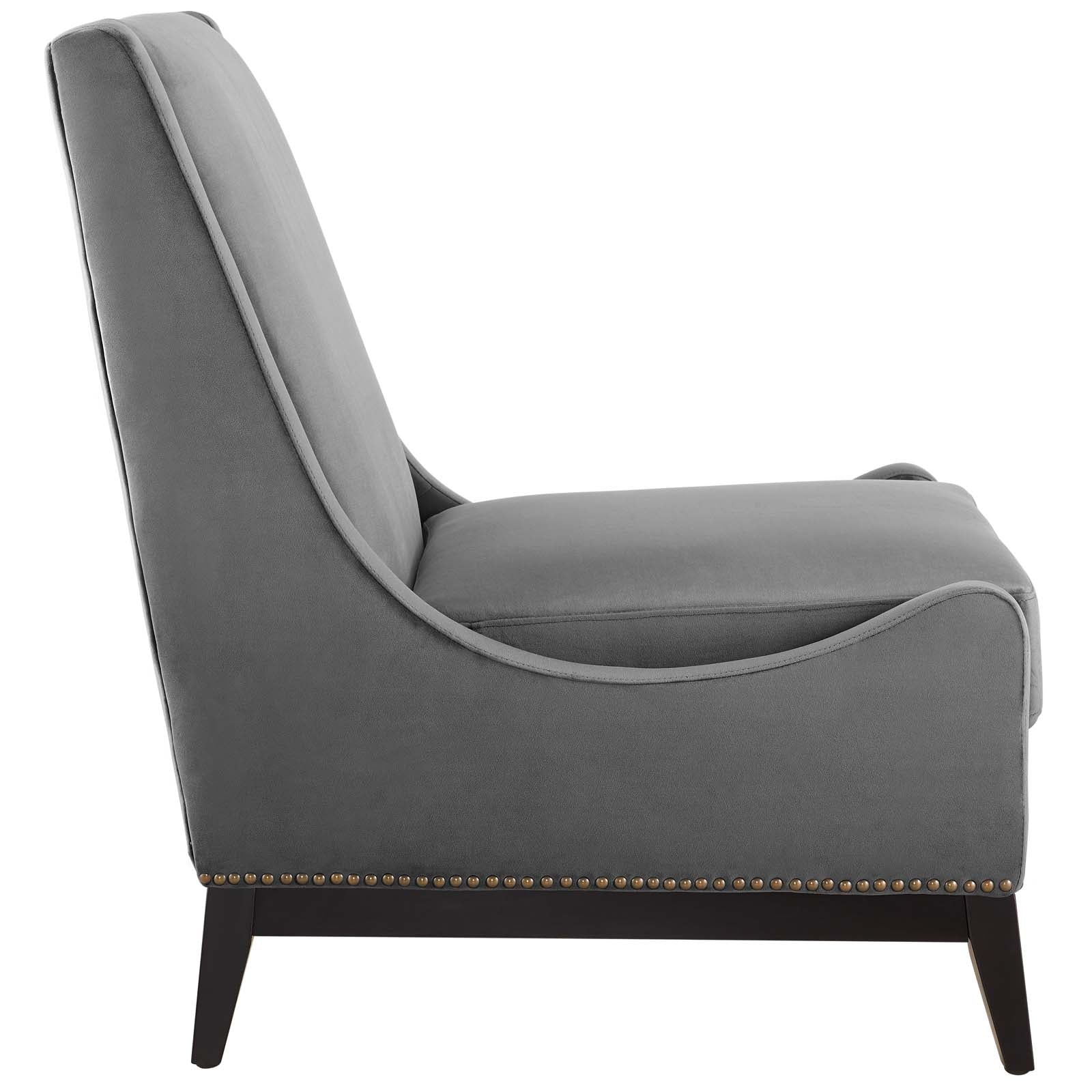 Confident Upholstered Performance Velvet Lounge Chair Set of 2 by Modway