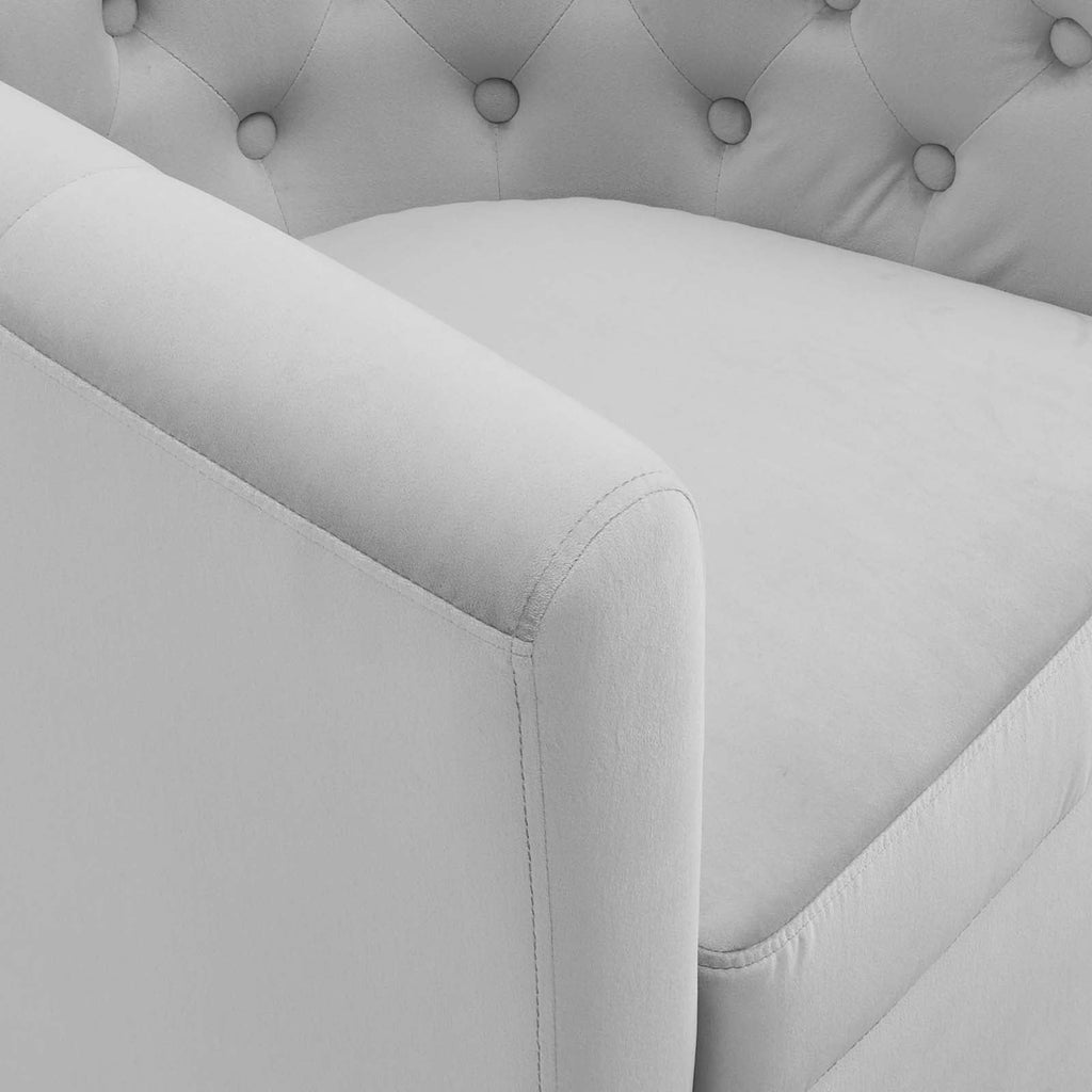 Prospect Tufted Performance Velvet Swivel Armchair by Modway