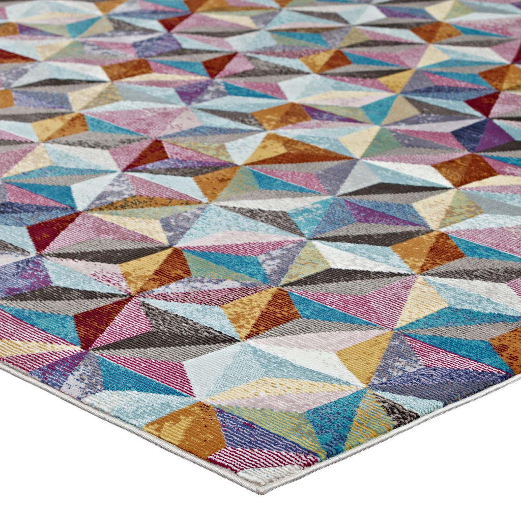 Arisa Geometric Hexagon Mosaic 5x8 Area Rug by Modway