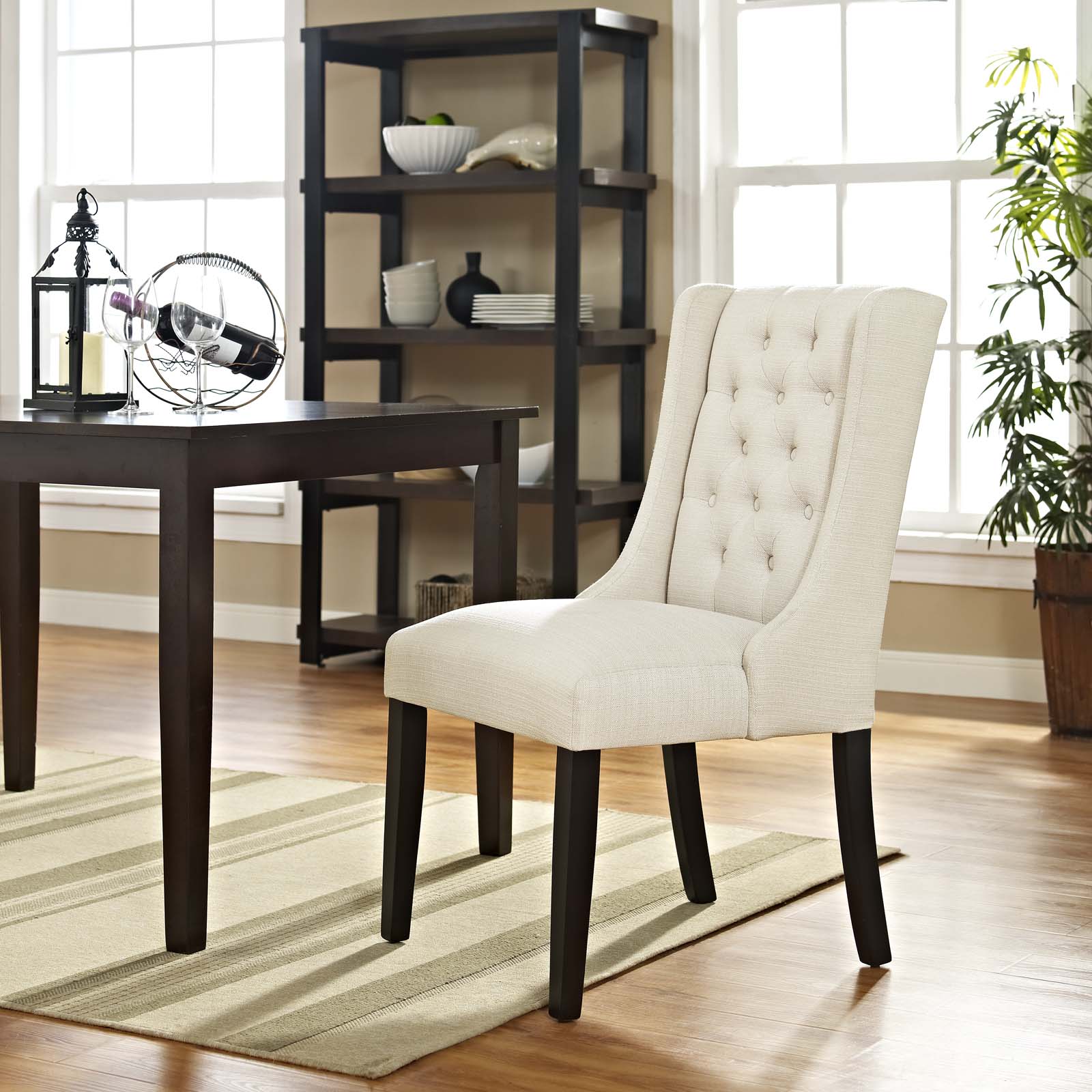Baronet Button Tufted Fabric Dining Chair by Modway