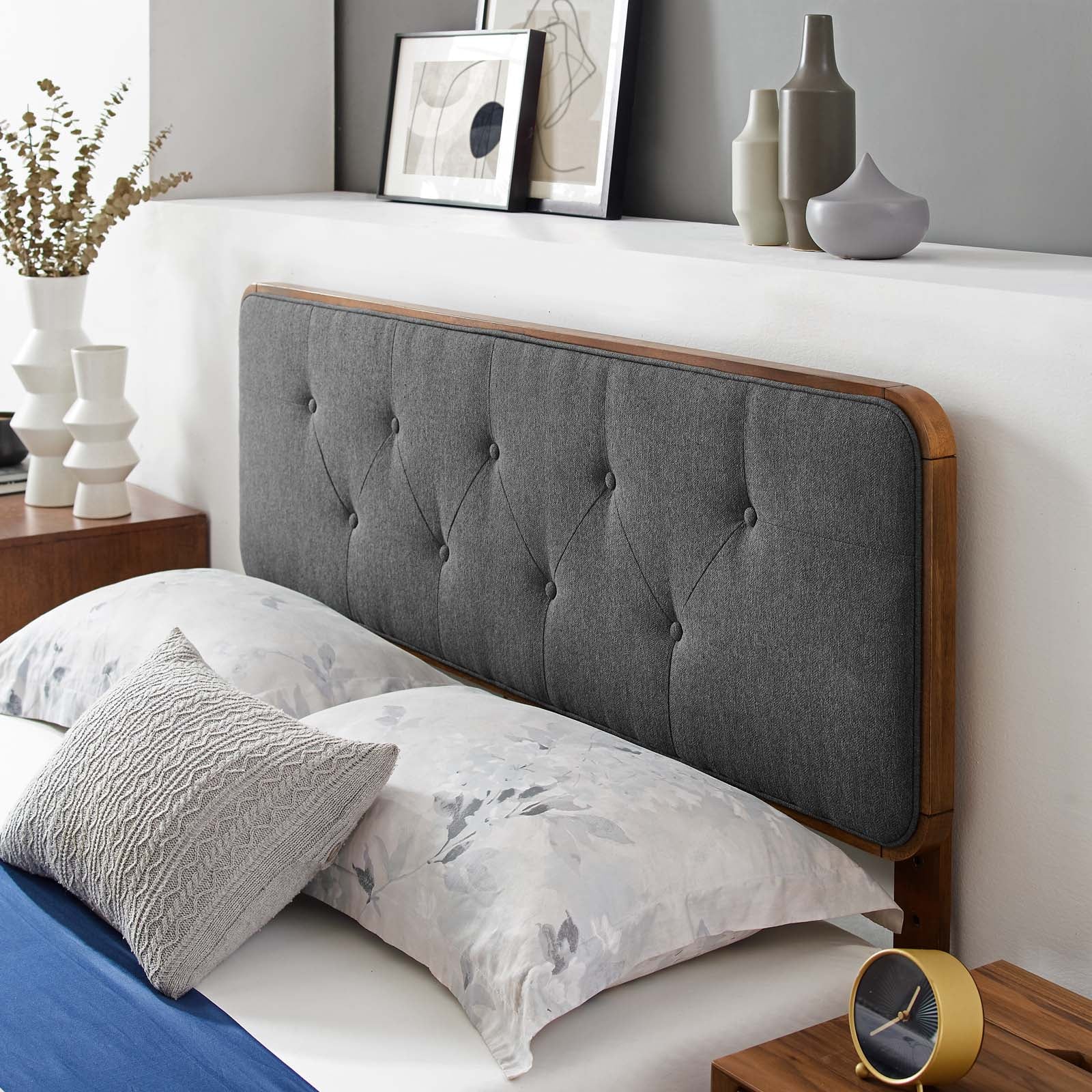Bridgette Wood Queen Platform Bed With Angular Frame by Modway