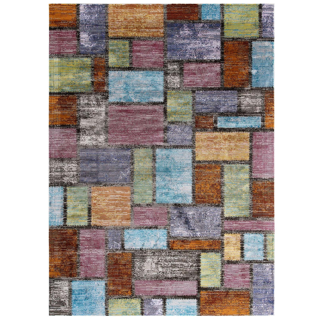 Success Nyssa Abstract Geometric Mosaic 8x10 Area Rug by Modway