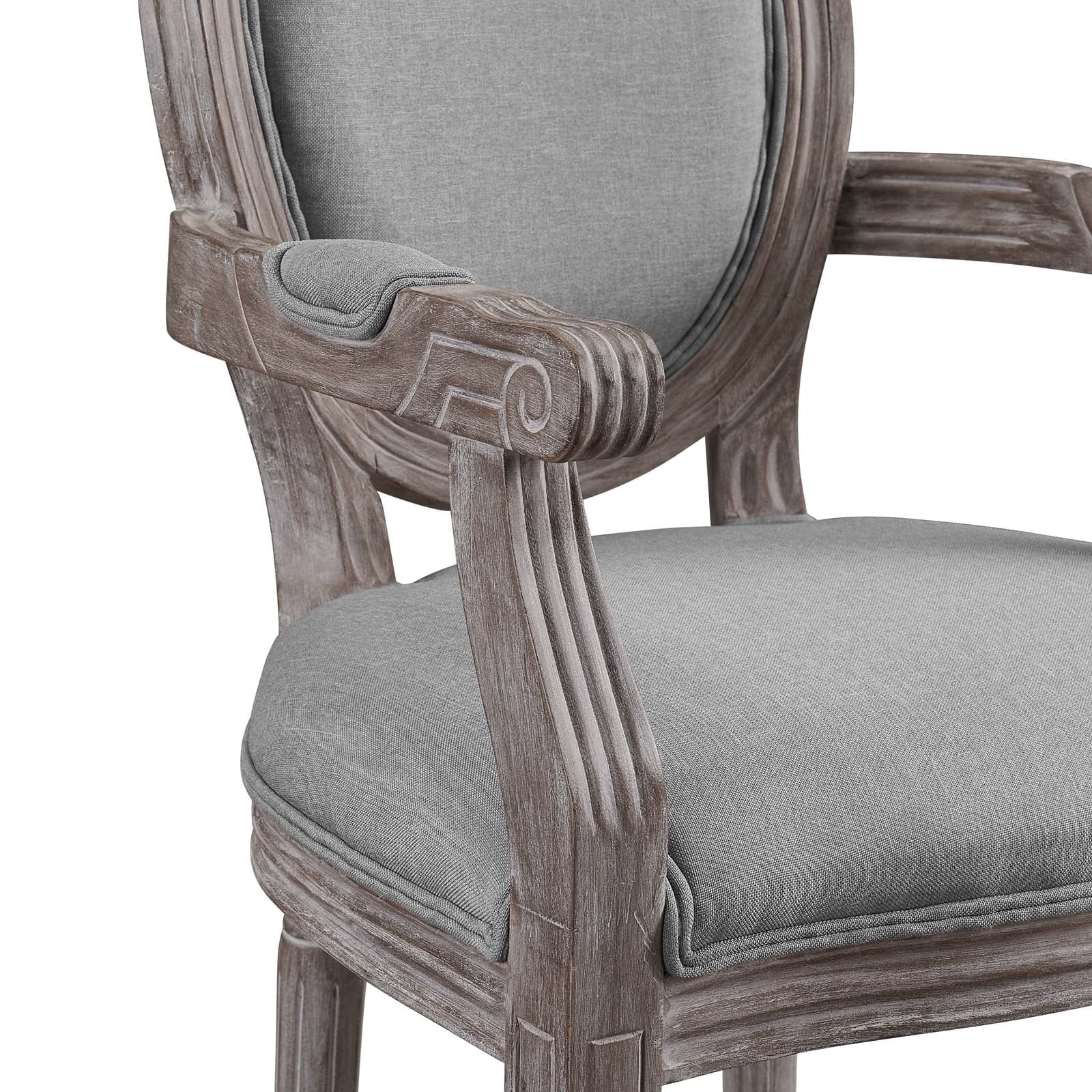 Emanate Upholstered Fabric Dining Armchair Set of 4 by Modway