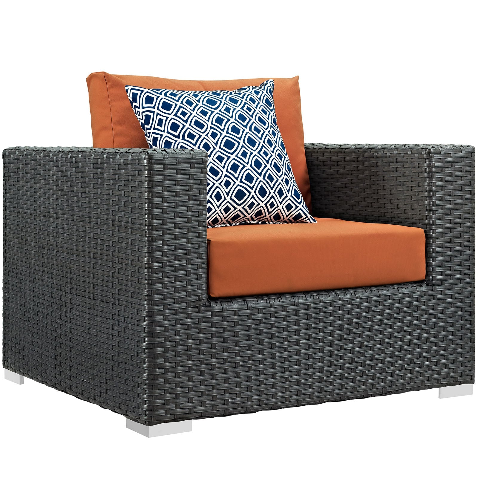 Sojourn 5 Piece Outdoor Patio Sunbrella¨ Sectional Set by Modway