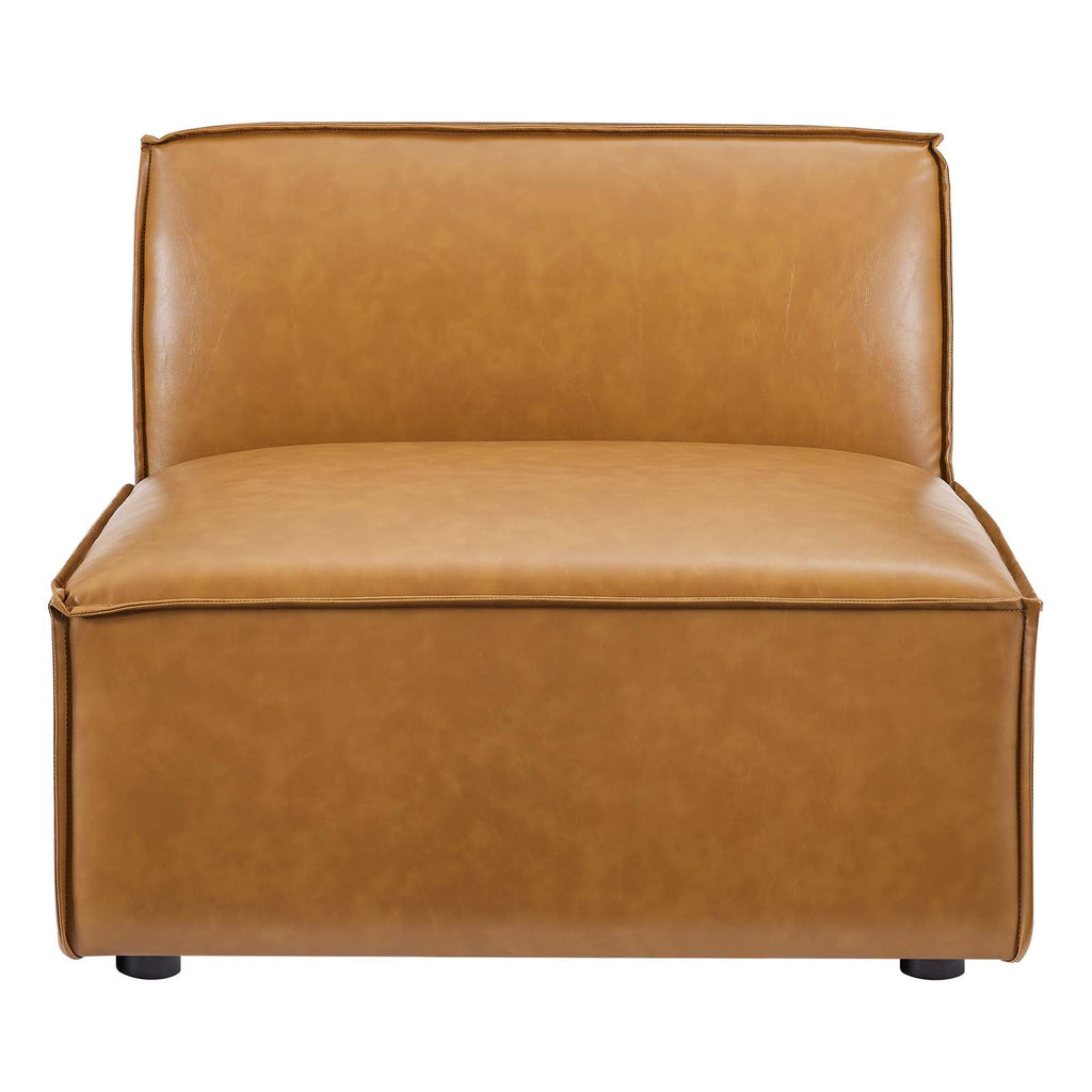 Restore 6-Piece Vegan Leather Sectional Sofa by Modway