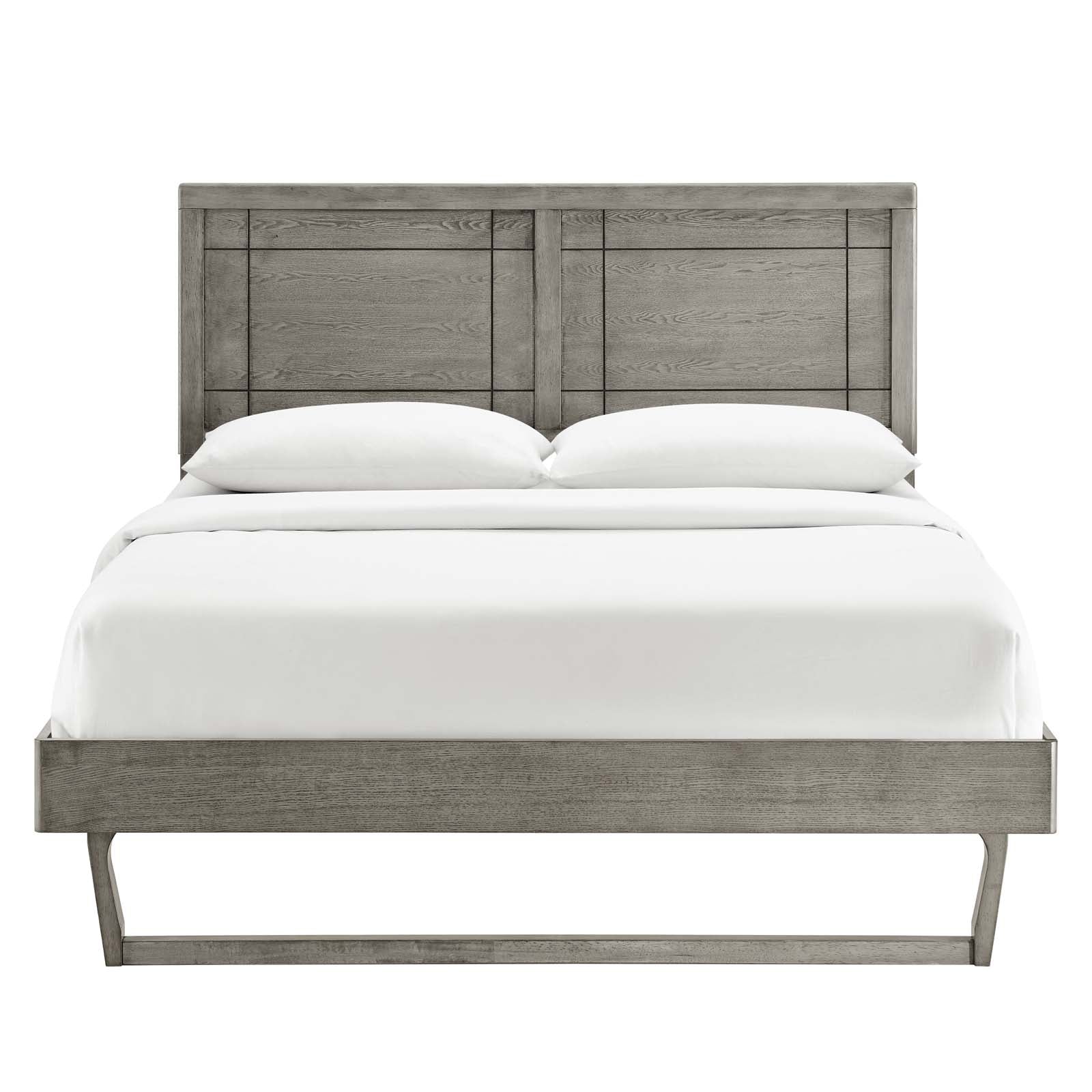 Marlee Wood Full Platform Bed With Angular Frame by Modway