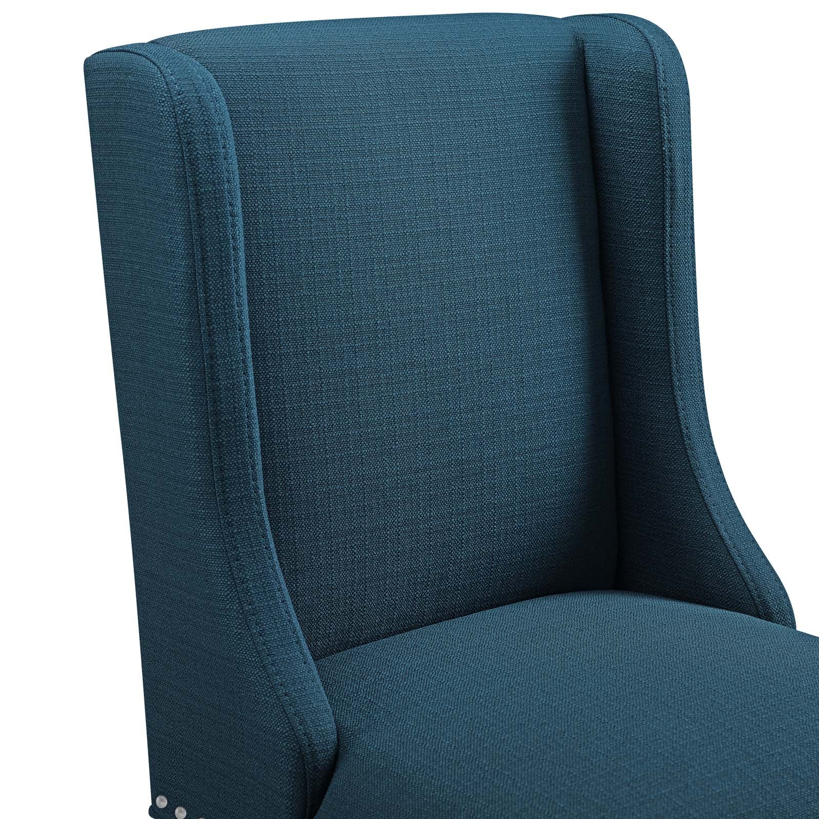 Baron Upholstered Fabric Bar Stool Set of 2 by Modway