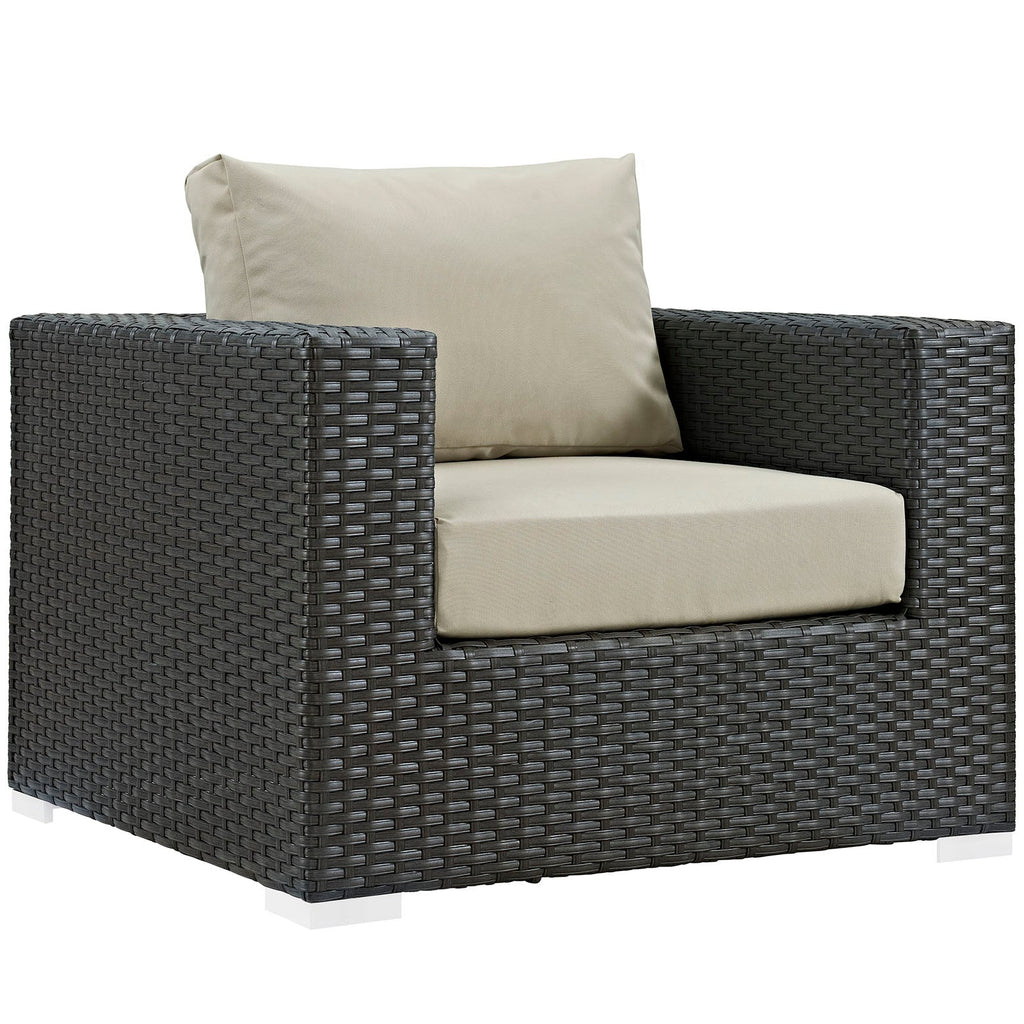 Sojourn 10 Piece Outdoor Patio Sunbrella¨ Sectional Set by Modway