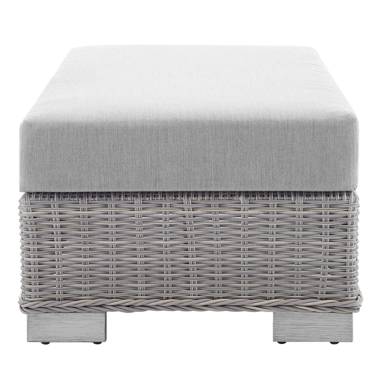 Conway Sunbrella¨ Outdoor Patio Wicker Rattan Ottoman by Modway