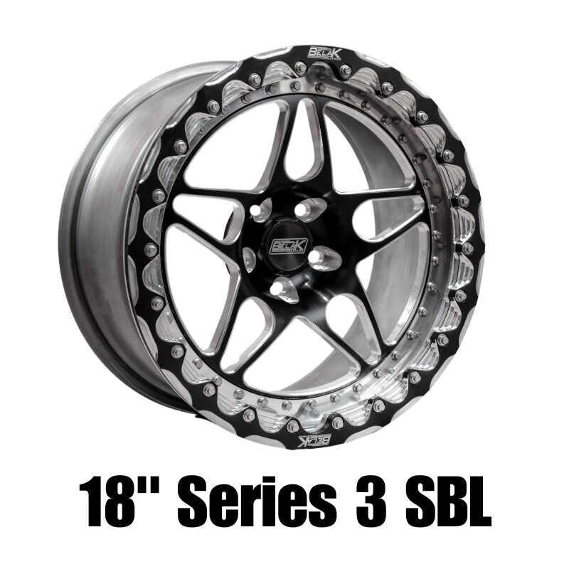 Belak Wheels Belak 18x10 / 6.75in BS / 5x120 BP / High Pad / Series 3 Wheel - Non-Beadlock 18105120S36BS-NBL