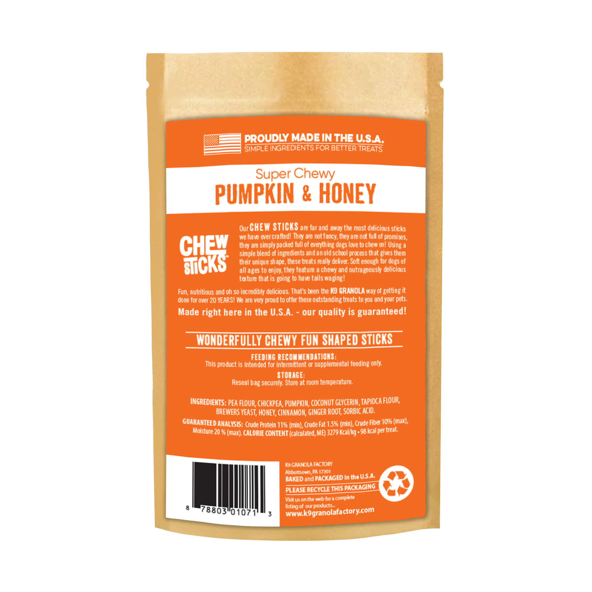 🎃🍯 Pumpkin & Honey Chews