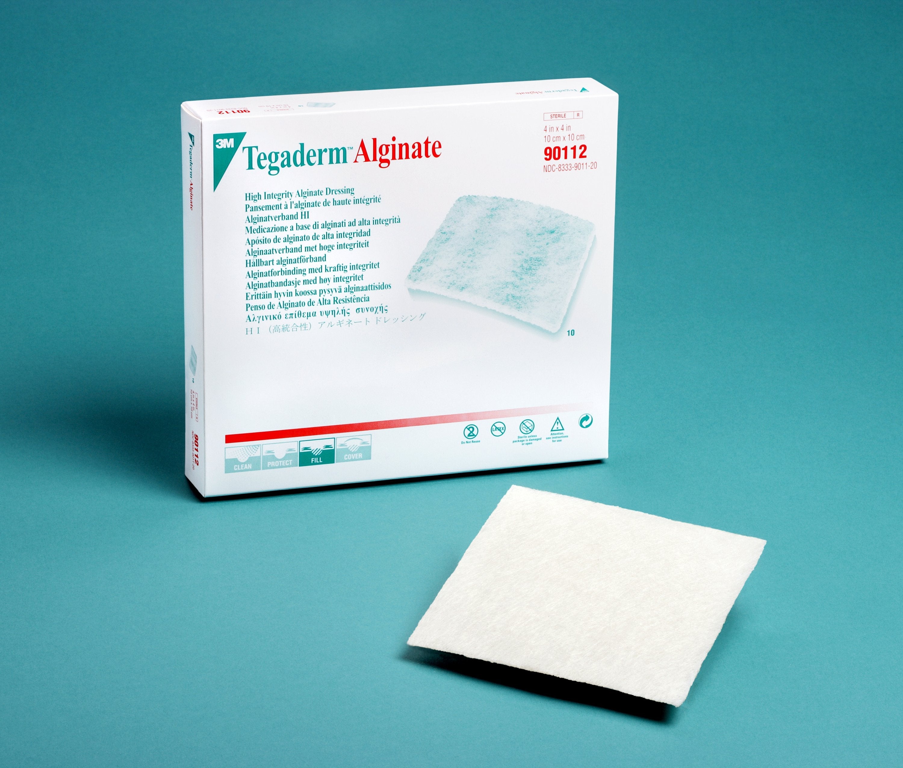 3M™ Tegaderm™ Calcium Alginate Dressing, 4 x 4 inch 90112