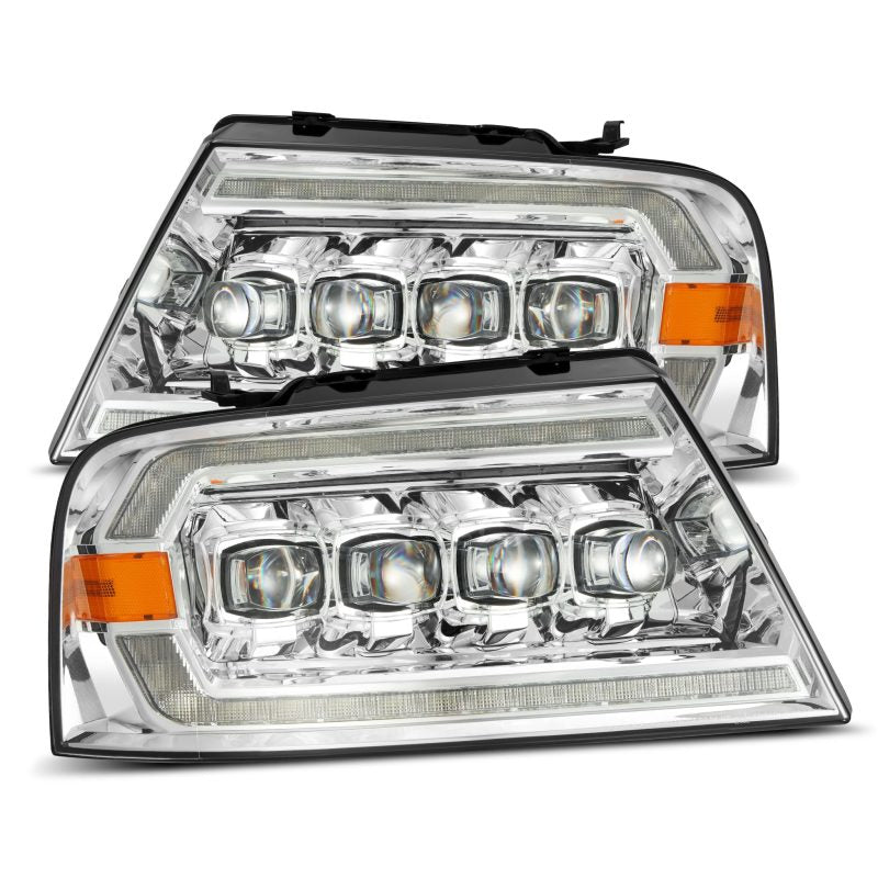 AlphaRex 04-08 Ford F150 / 06-08 Lincoln Mark LT NOVA LED Proj Headlights Chrome w/Activ Light/Seq 880129 *Discontinued