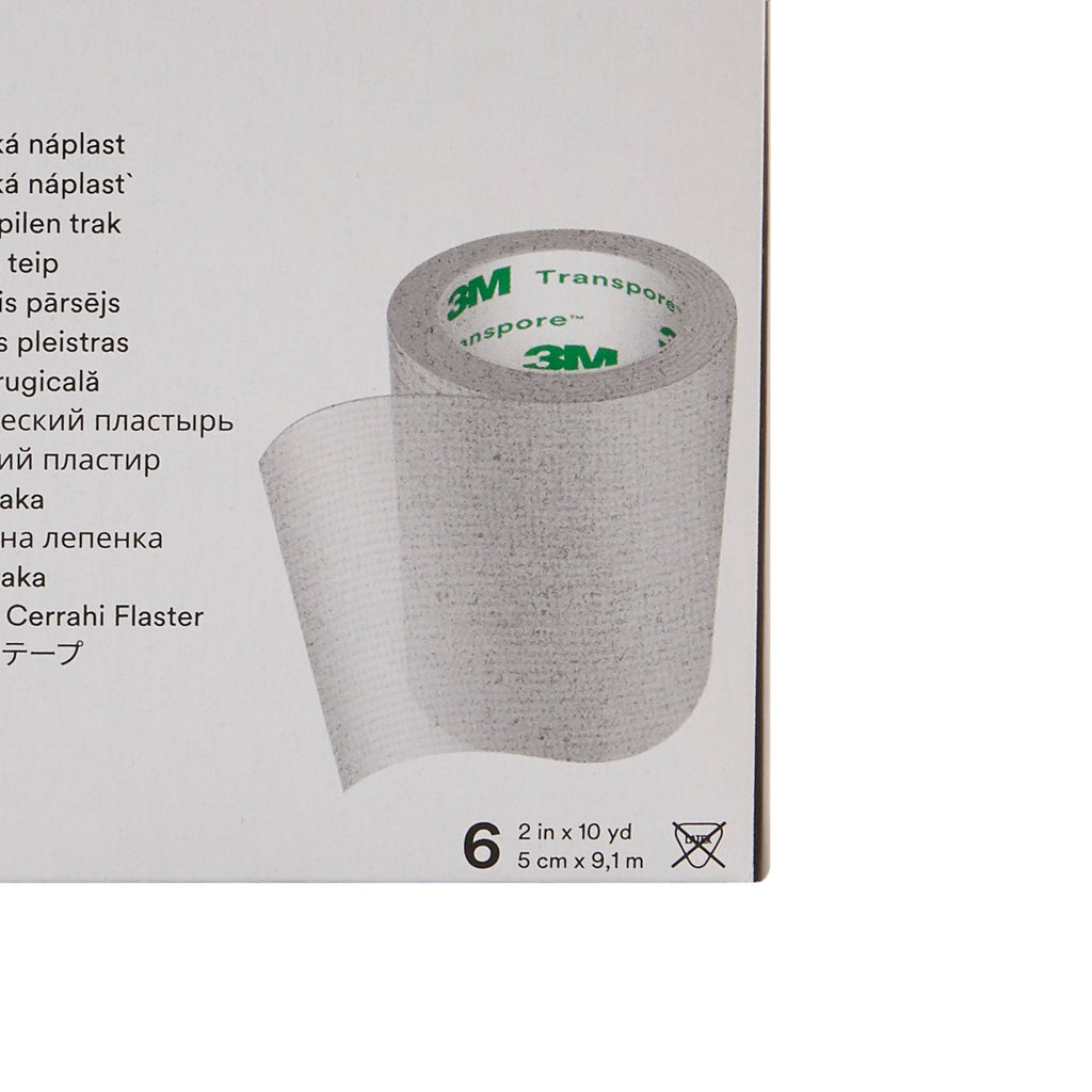 3M™ Transpore™ Plastic Medical Tape, 2 Inch x 10 Yard, Transparent 1527-2