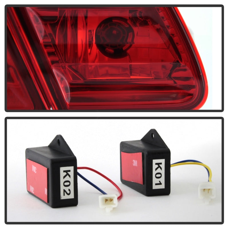SPYDER Xtune Mercedes Benz W210 E-Class 96-02 LED Tail Lights Red Clear ALT-CL-MBW210-LED-RC 5020642