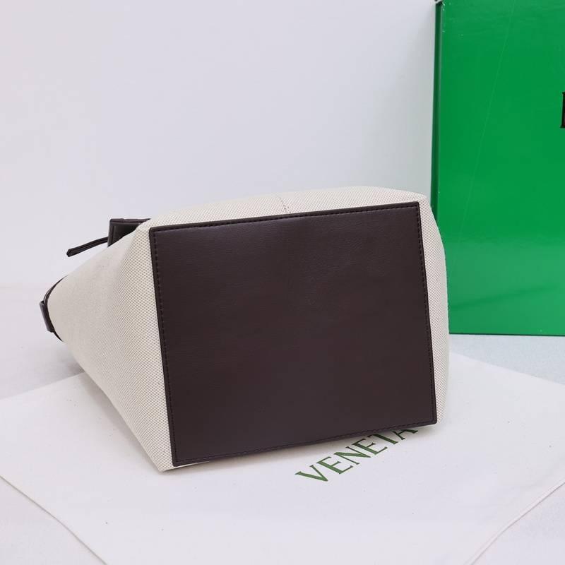 Bottega Veneta Flip Pouch Canvas Tote Bag