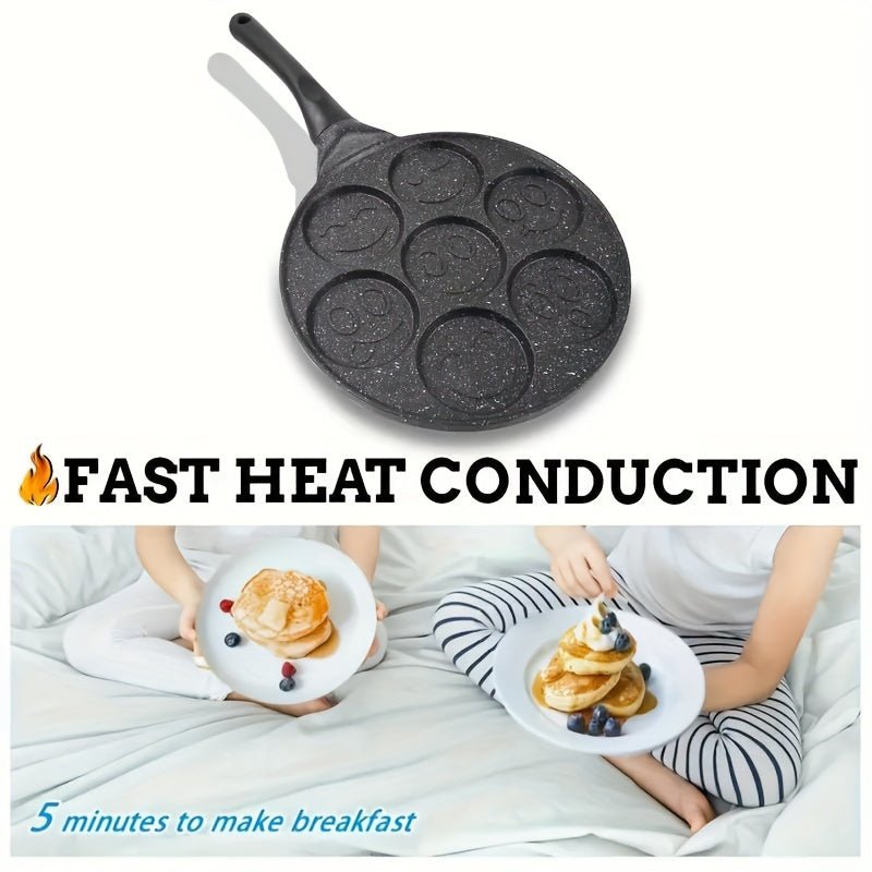 7 - Cup Nonstick Pancake & Waffle Maker Pan Easy Breakfast - PhishStones Products