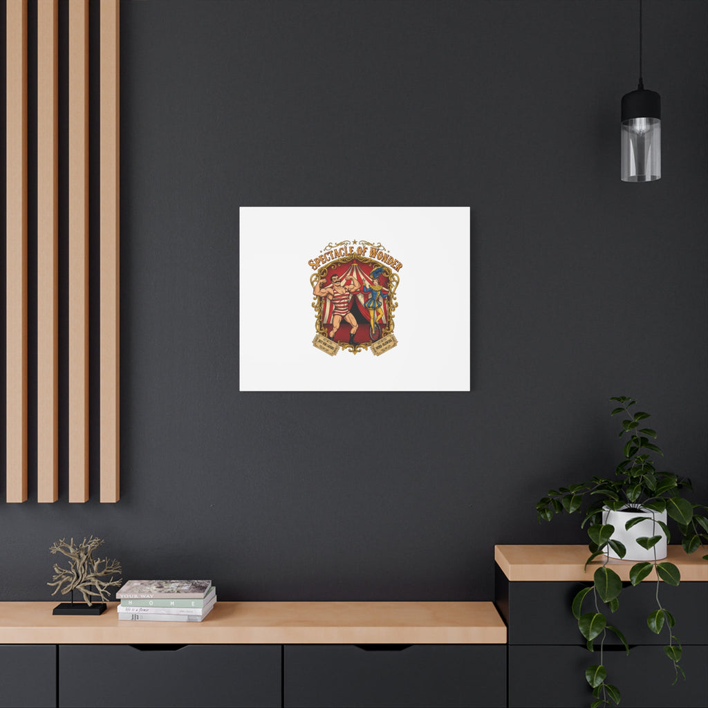 Spectacle of Wonder Circus Art Print, Canvas | Vintage Carnival Design