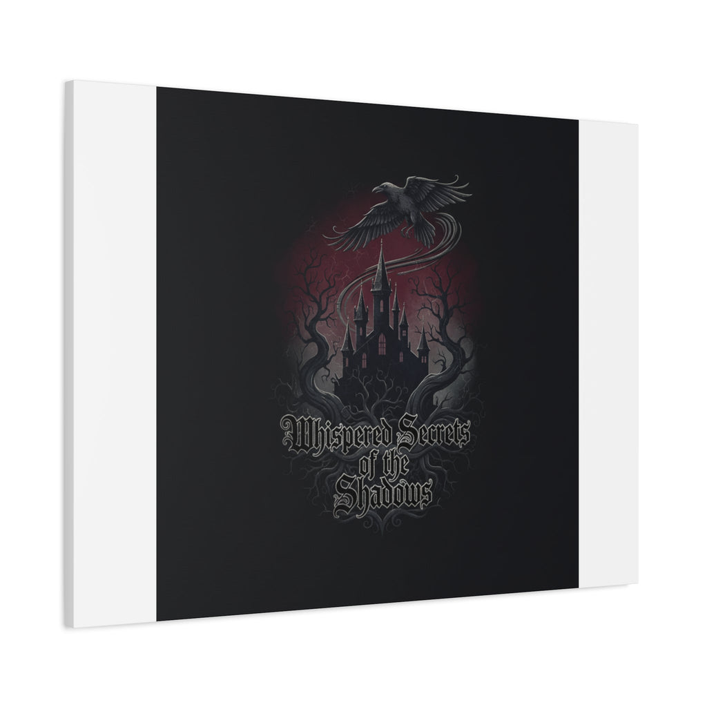 Whispered Secrets of the Shadows Castle Wall Art, Matte Canvas | Gothic Medieval Decor