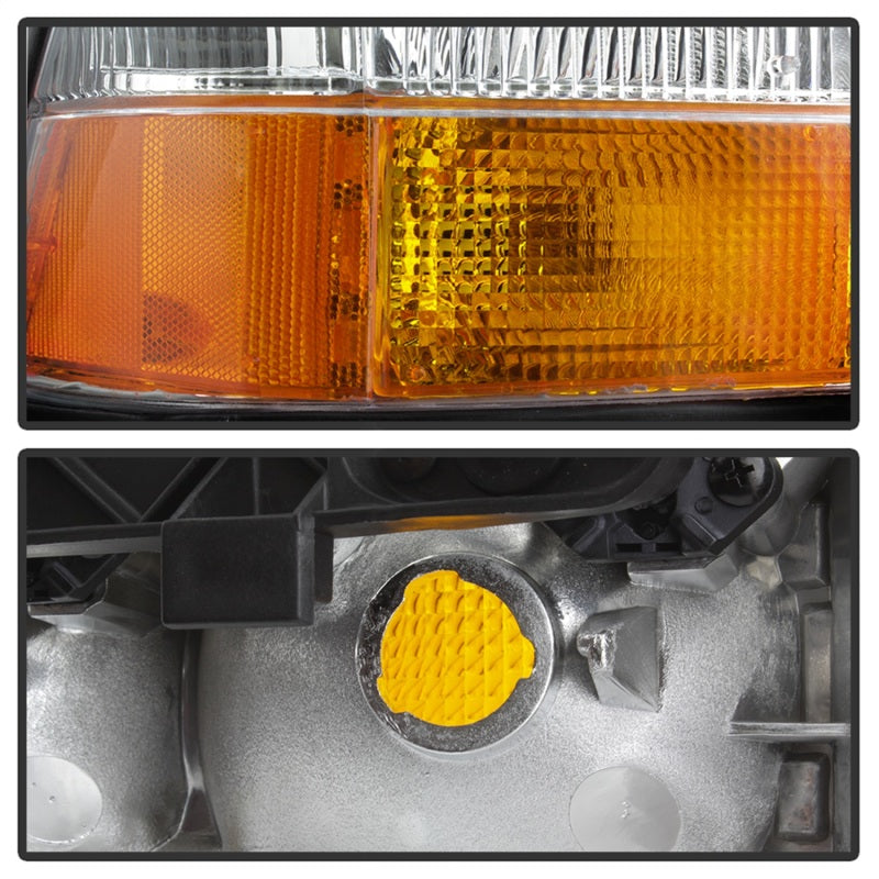 SPYDER xTune 98-01 GMC Jimmy S15 (w/Fog Lights) OEM Headlights w/Amber Bumper - Chrm (HD-JH-GS1598-OE-C) 9042690