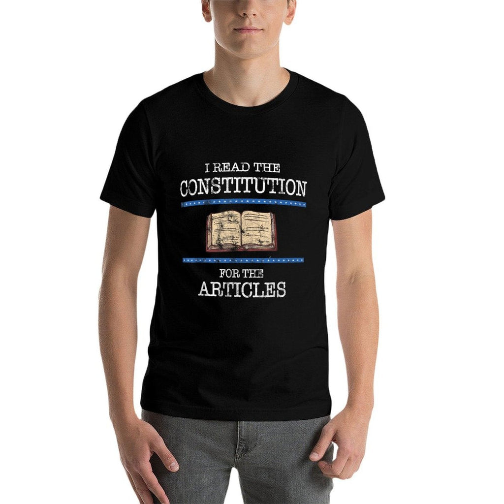 History Teachers Read The Constitution Distressed Funny  Wrinkle-resistant T-Shirt